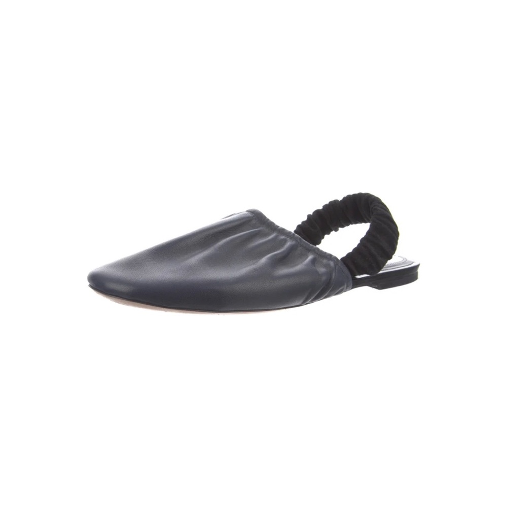 Cèline navy/black leather sling back flats 37.5-excellent condition! - Picture 8 of 8